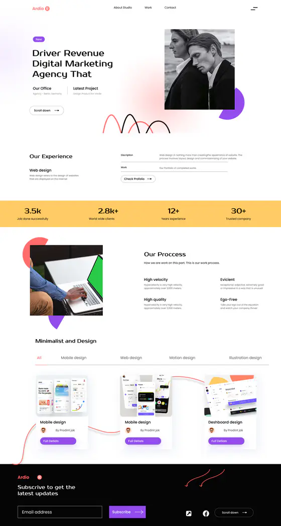 Agency Landing Page landing page recreation preview