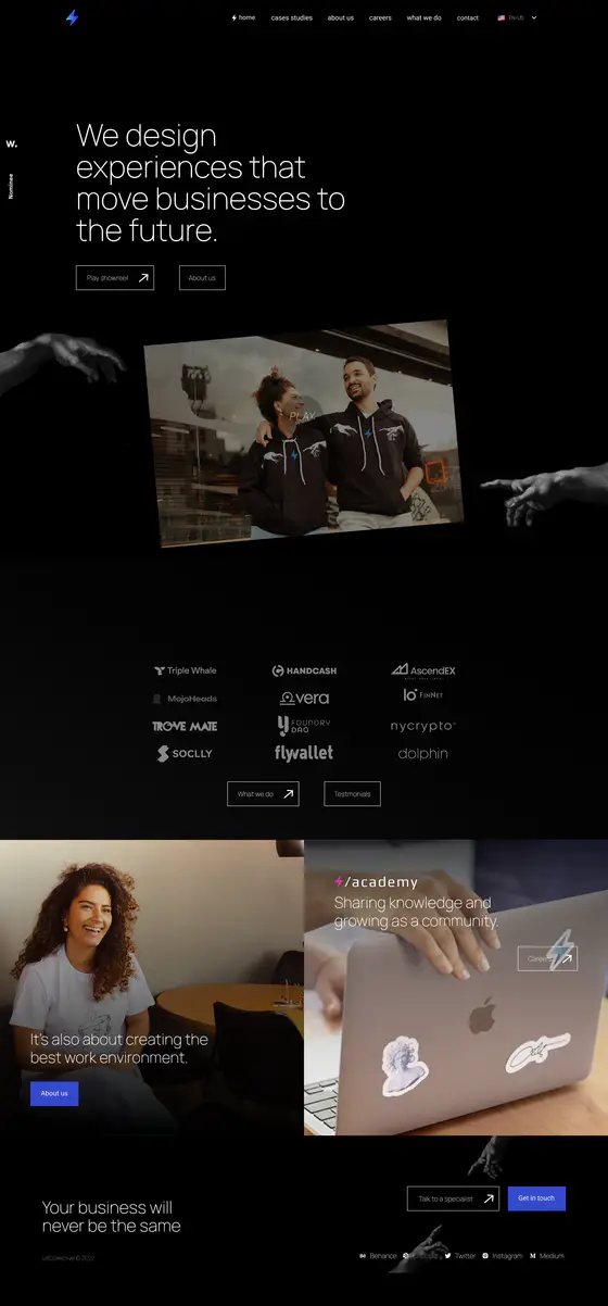 Lit Collective landing page recreation preview